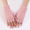 Neuer Herbst- und Winter-Damen-Strick-Woll-Warm-Handgelenk-Schutz mit einem rautenförmigen ausgeschnittenen Finger-Arm-Schutz und einem modischen fingerlosen Ärmel