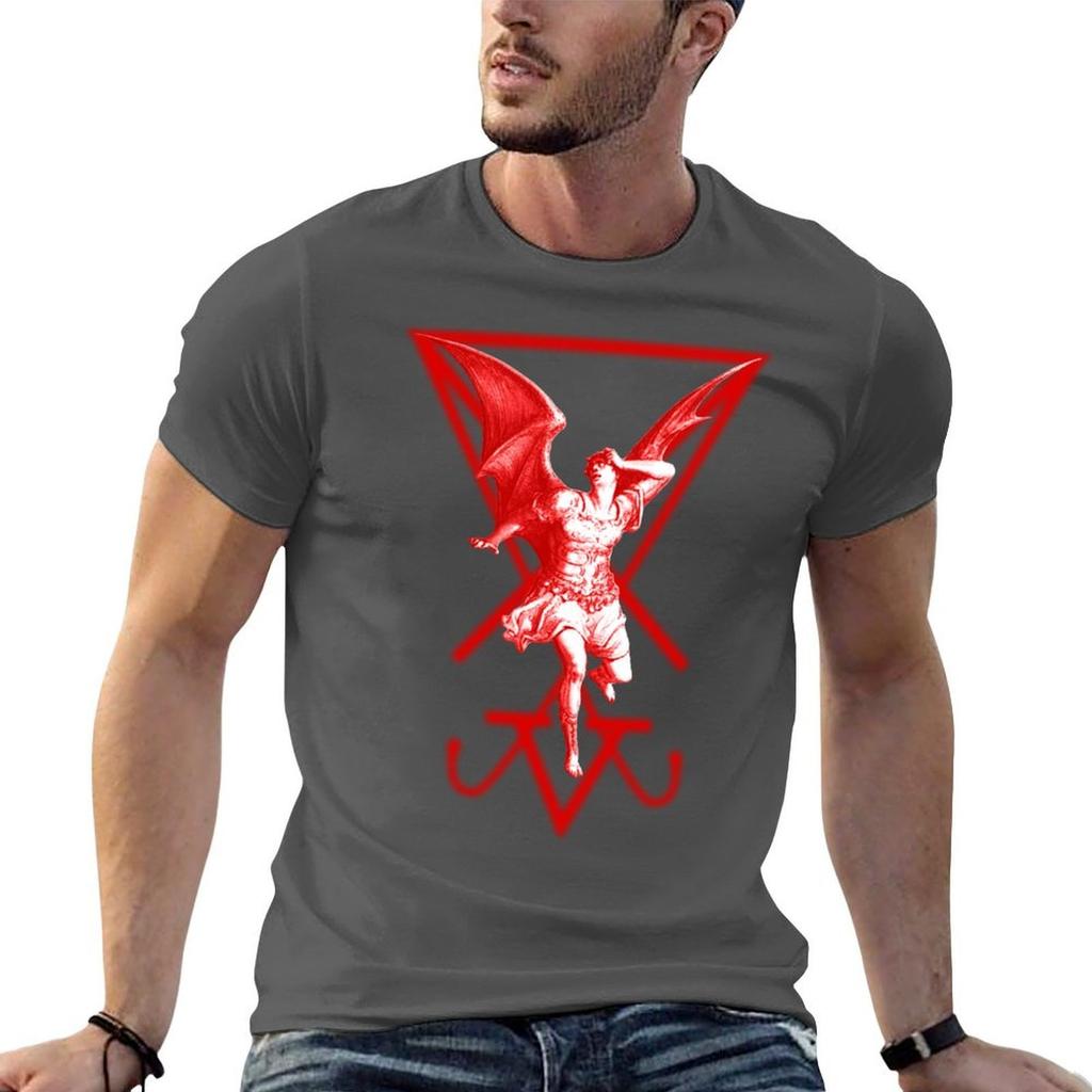 Lucifer and His sigil TShirt AntiFade Casual Tee Shirt