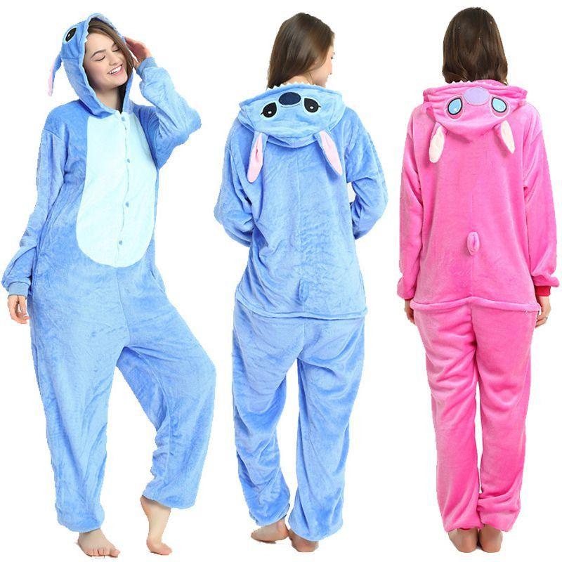 Hooded Flannel Jumpsuits Pajamas Winter Spring Halloween Cosplay Costume