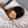 Silk Eye Mask Comfortable For Sleeping - Black