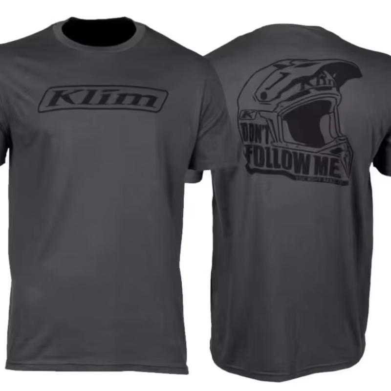 

OrangeLAB Klim motorcycle print T-shirt for Summer and Autumn 2025 loose and casual short-sleeved Y2k Short Sleeves Classic XXXL