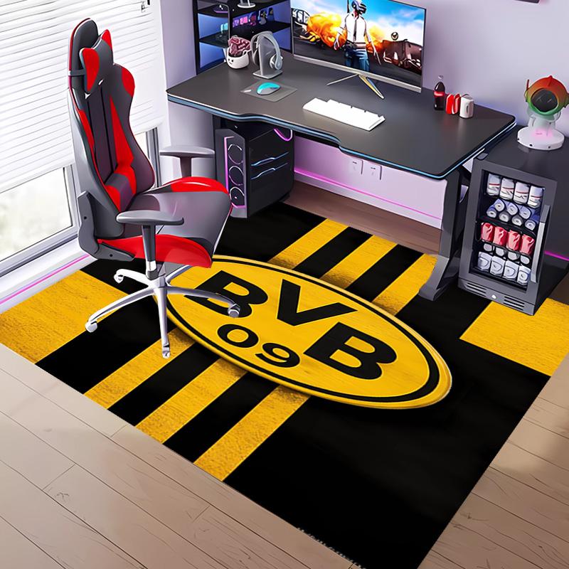 1pc Football club logo Entrance Mat, Non-Slip Mat Area Rug,Room Decor, Outdoor Decor, Kitchen Rug,Doormat - Machine Washable, Easy to Clean