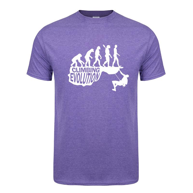 Climb Evolution T Shirt Tops Unisexs Cotton Short Sleeve Unisex Climbing Climber Tshirt Tee Oz390