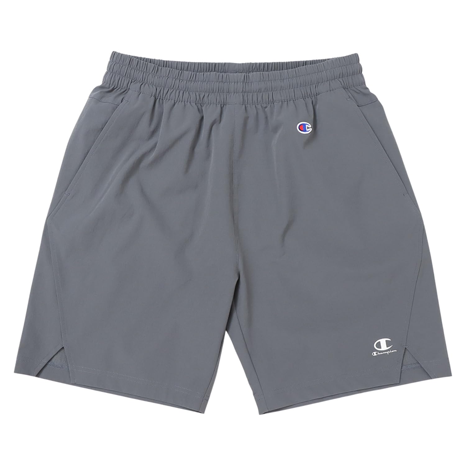 

Champion Sports Charcoal Men s Shorts, Stretch, Water-Repellent, One-Point Logo, C3-ZS502,