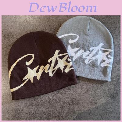 Knit Hat For Women With Letter Embroidery Warm Winter Fashion Accessory