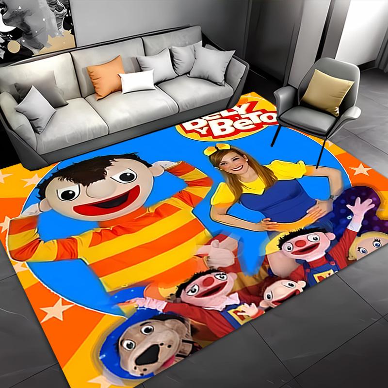 Cartoon B-Bely B-Beto -Themed Entrance Mat,Non-Slip Mat Area Rug,Room Decor,Outdoor Decor,Kitchen Rug,Doormat - Machine Washable,Easy to Clean