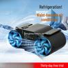Portable Waist-Mounted Cooling Fan for Outdoor Construction