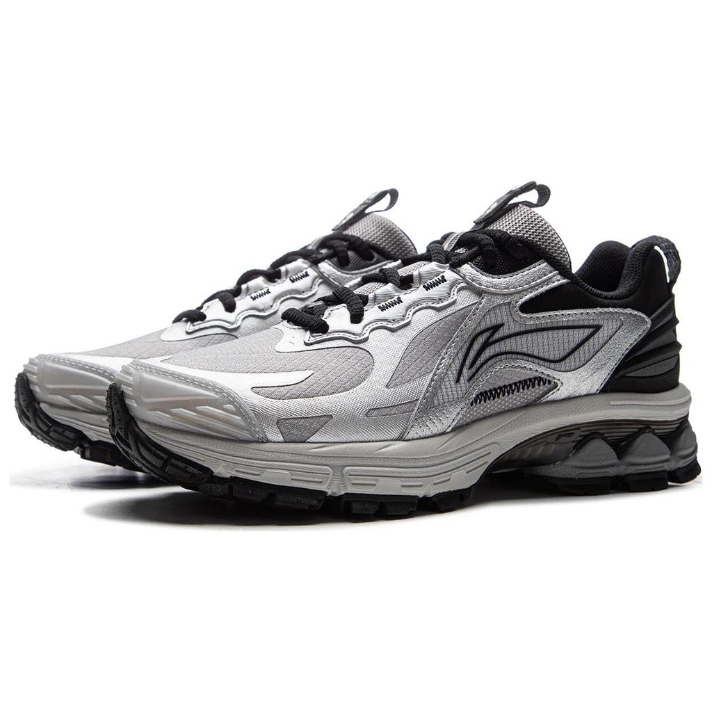 Li Ning Fuyiao 2.0 Trail Classic Retro Dvojité odpružení Stabilní podpora Protiskluzové Odolné proti opotřebení Nízké Svršek Neformální Běžecké boty Dámské tenisky ARXU010-4