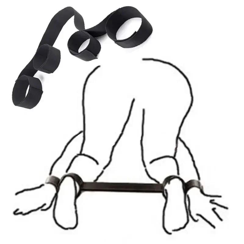 Erwachsenenspiel Sexy Spielzeug für Männer Frauen Fesselspiele Verstellbare Handschellen Fußfesseln Fetisch Kein Vibrator Erotisches Zubehör Sexshop
