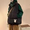 Men's Retro Hip Hop Cotton Down Vest - Warm Autumn/Winter American Style Jacket