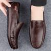 Italian High-End Men's Slip-On Leather Moccasins
