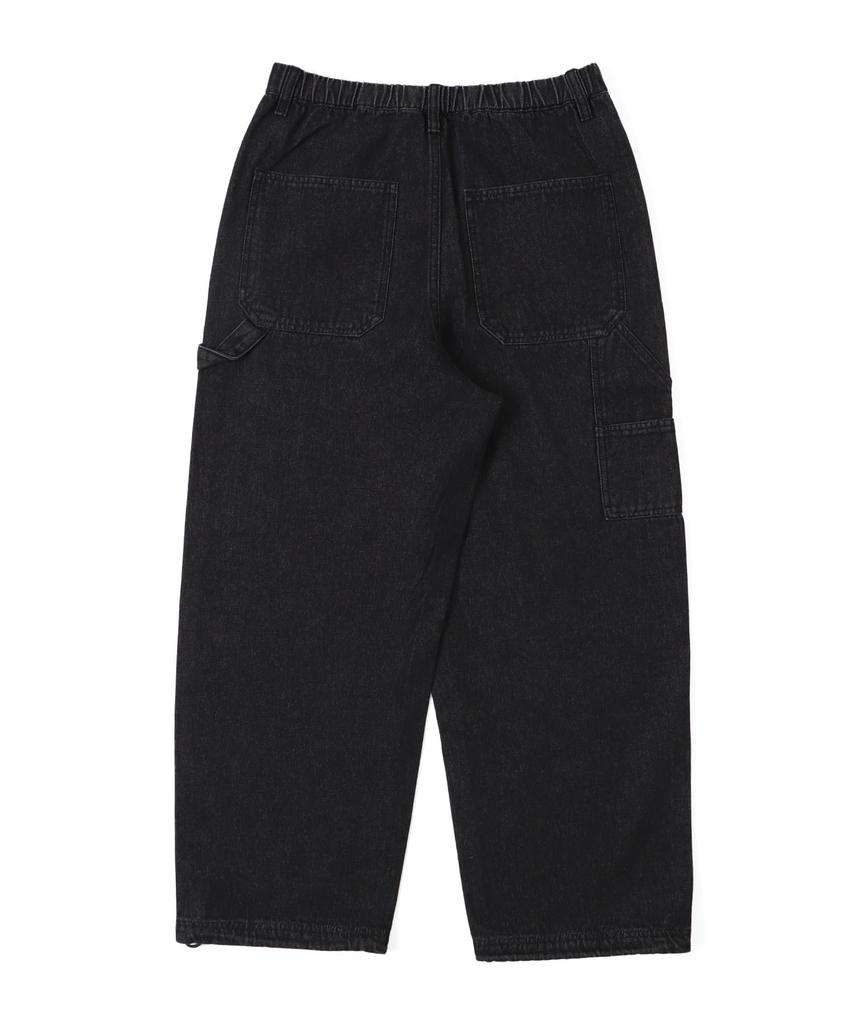WEGO Easy Painter Denim Denim Size Denim Black Sonata Men's Pants, Pants, Wide-leg Pants, Bottoms, Jeans, Streetwear, Casual, Gift, Spring, Summer,