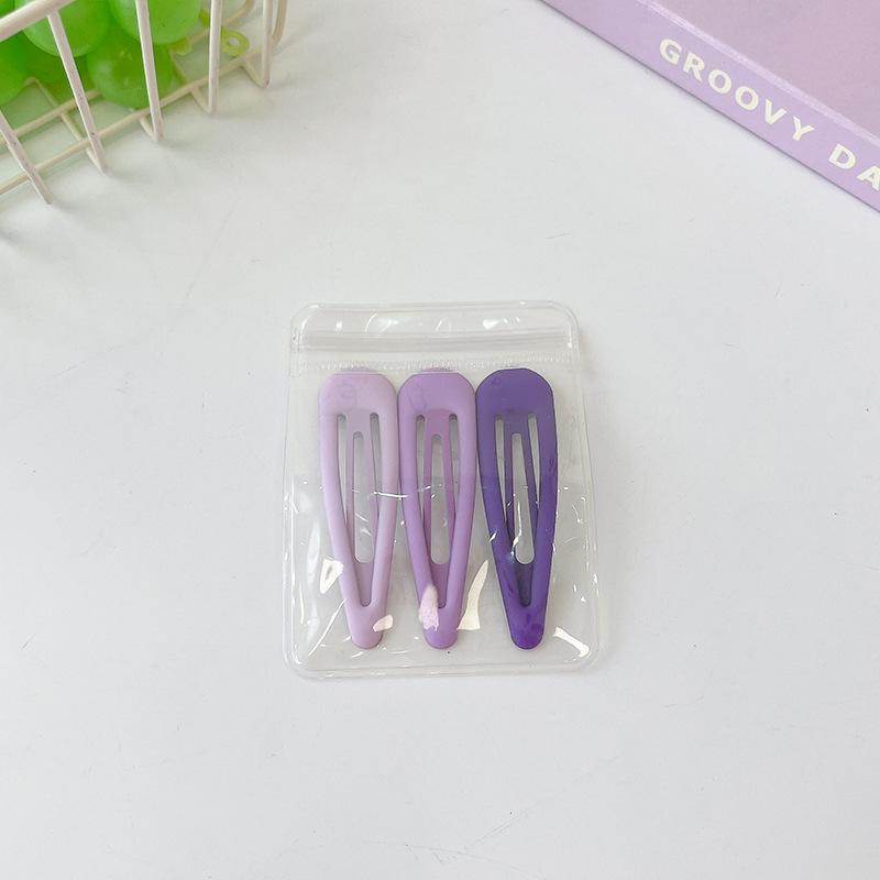 Children'S Gradual Change Of Color Simple Bb Clip Headgear Fashionable Girl One-Word Clip Side Clip Fixed Broken Hair Bangs Hairpin Card
