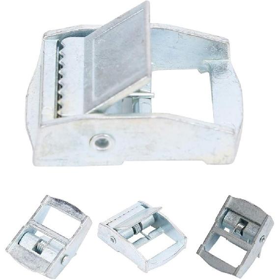 4 Stück Zinklegierung Schnalle Klemmschnallen Verpackungsschnalle für Hochleistungs-Zurrgurt?Niederzurrgurt