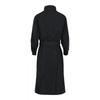 Salvatore Ferragamo Asymmetrical Zip Detail Belted Trench Coat Black Red