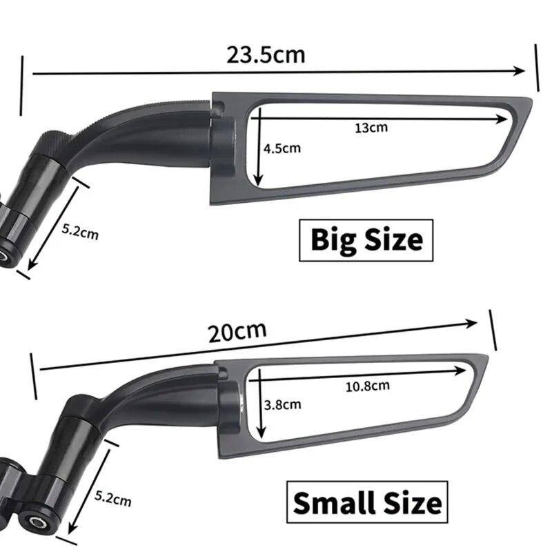 For Yamaha Honda Suzuki Kawasaki Buell MV Agusta Motorcycle Fixed Wind Wing Competitive Rearview Mirror Reversing Mirror