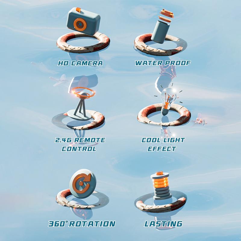 2.4G Remote Control Shark Toy With 4K Hd Camera Smart Rc Shark Whale Spray Water Toy Remote Controlled Boat Ship Submarine Robot