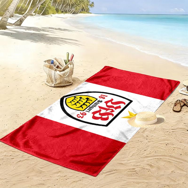 VFB Logo Print Beach Towel, Large Soft Quick Dry Towel for Beach Camping Swimming
