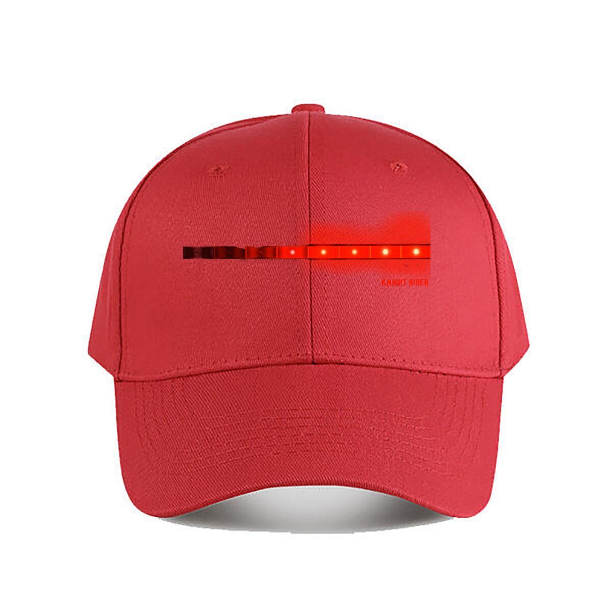Red Pattern Baseball Cap Fashion Outdoor Sports Sunhat Unisex Snapback Cap Womens One Size