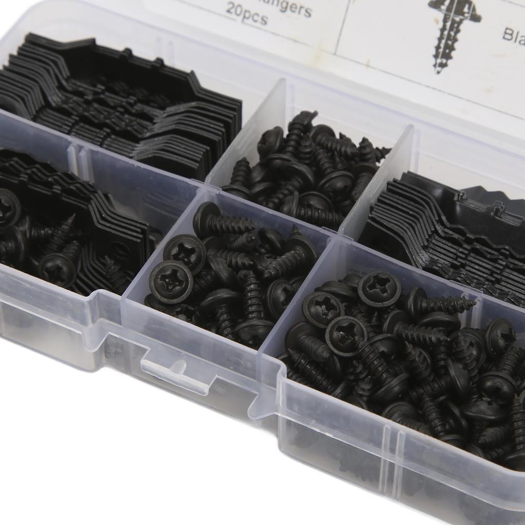 100Pcs   Picture Hangers Rust Resistant Stable   Seamless Sawtooh Frame Hanging Hooks with 200Pcs Screws