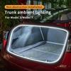 For Tesla Model 3 2017 2018 2019 2020 2021 2022 2023 LED Rear Trunk Cargo Light Interior Decoration Lights Accessories Waterproof DC 15V White Light