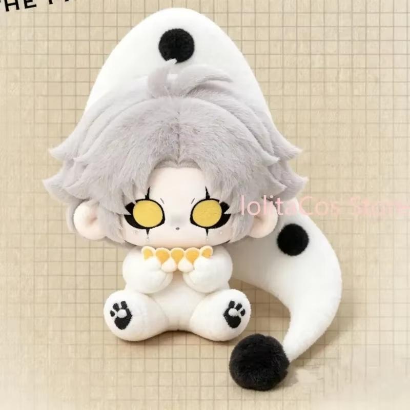 10cm Handmade Cotton Pierrot Doll Cute Anime Style Plush Toy Collectible Gift For Fans
