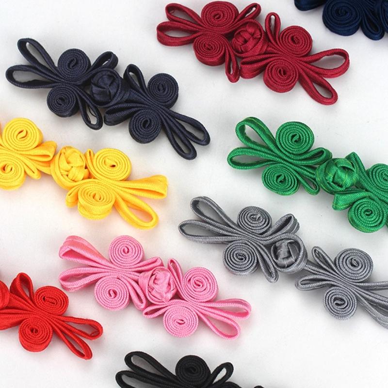 Cheongsam Frog Buttons Closure Sewing Fasteners for Sweater Coat Cheongsam Traditional Handcraft Accessories