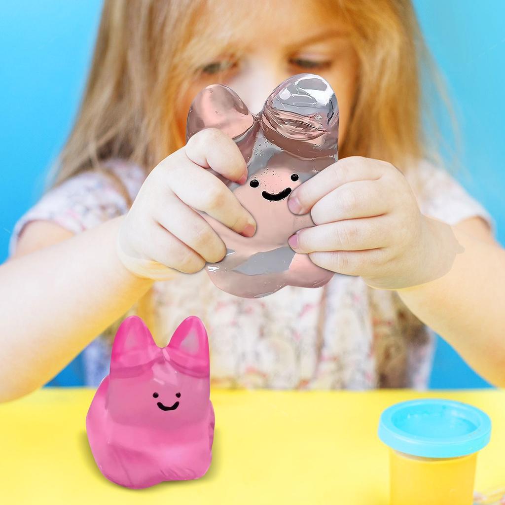 Křišťálový bublinkový králíček mačkací zábavná hračka, Hračka snižující stres a měkká