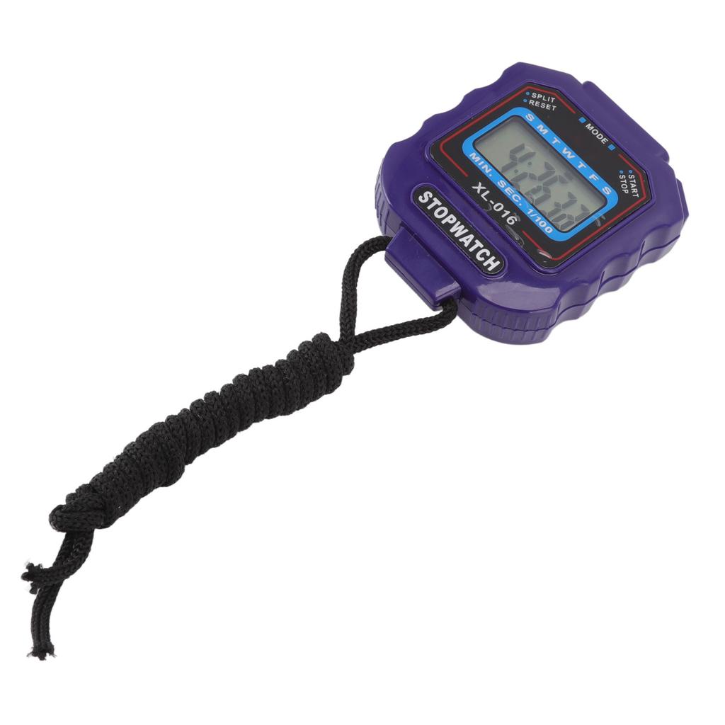 Electronic Stopwatch Single Row 2 Display Sports Stopwatch Timer Athletic Contest Clock Stopwatch with  13 Button Battery XL 016