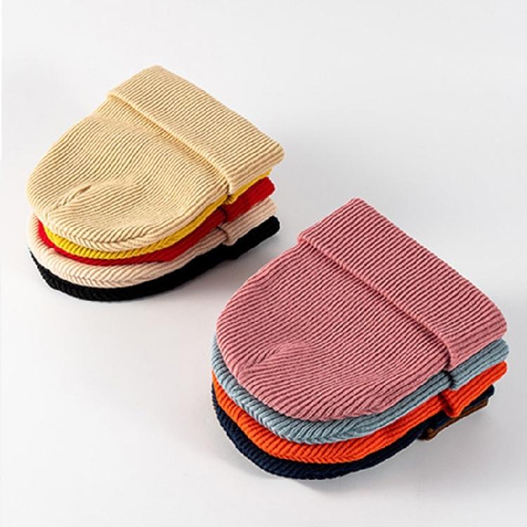 Warm Knitted Wool Cap Unisex Beanie Stretch Thick Knitted Cap for Cold Weather