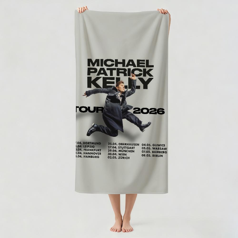 Singer M-Michael P-Patrick Kelly Traces Towel Drying Bath Towel Applicable To Light Swimming Camping Yoga Beach Out
