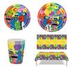 Προμήθειες Πάρτι Rainbow Friends Επιτραπέζια Σκεύη Μπαλόνια Για Διακόσμηση Γενεθλίων Παιδιών