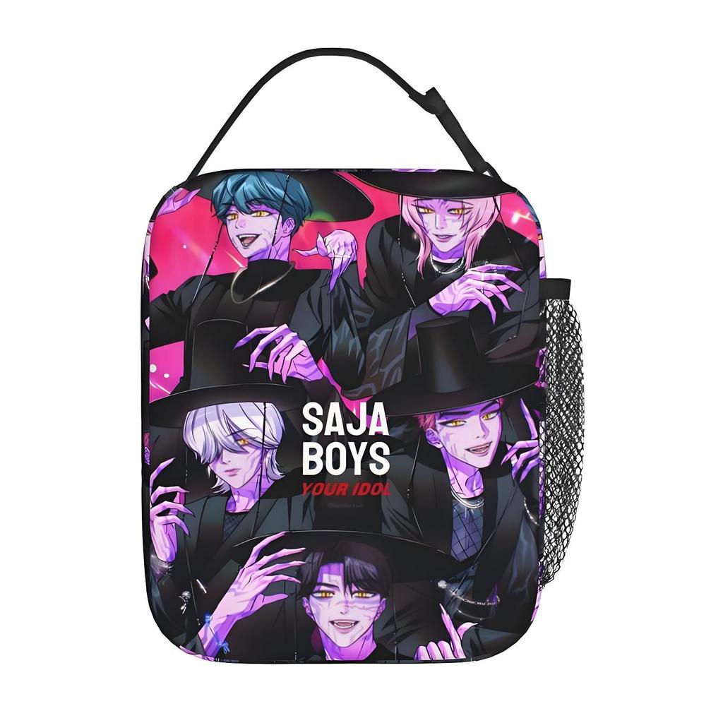 Full Printed Lunch Bag Diy Printed Kpop Witch Hunters Student Peripheral Large Capacity Lunch Box Bag Ice Pack