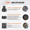 Spindle Nut Socket Tool Kit 1/2 inch Drive 6 Piece Axle Hub Nut Socket Set