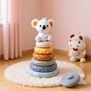 Baby Montessori Sensory Intellectual Development Set, Developing Fine Motor Skills, Koala Stacking Tower Learning Toys