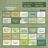 Yuxian Vintage Literary Series: 50 Sheets of English Poetry & Prose Decor in 4 Styles
