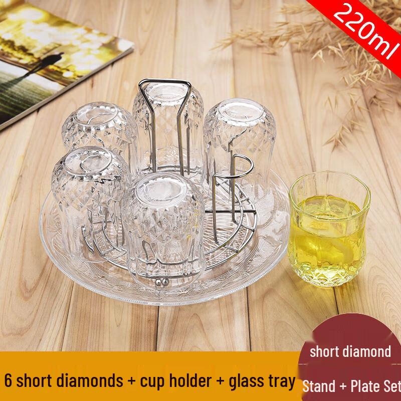 Zhuo Pu Heat-Resistant Glass Tea and Water Cups Set