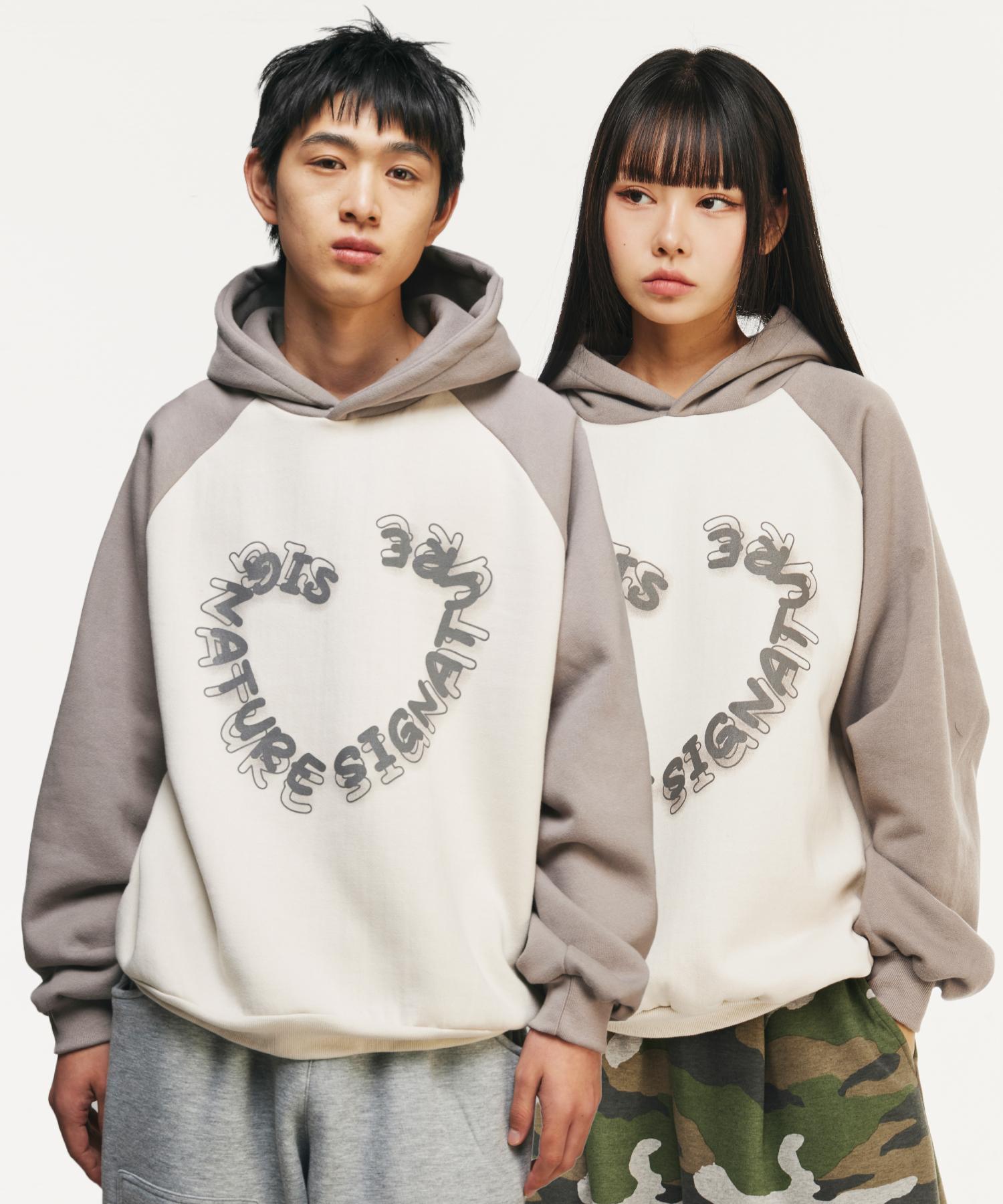 Signature Raglan Color Hoodie [Dust Grey] Dust Gray/M