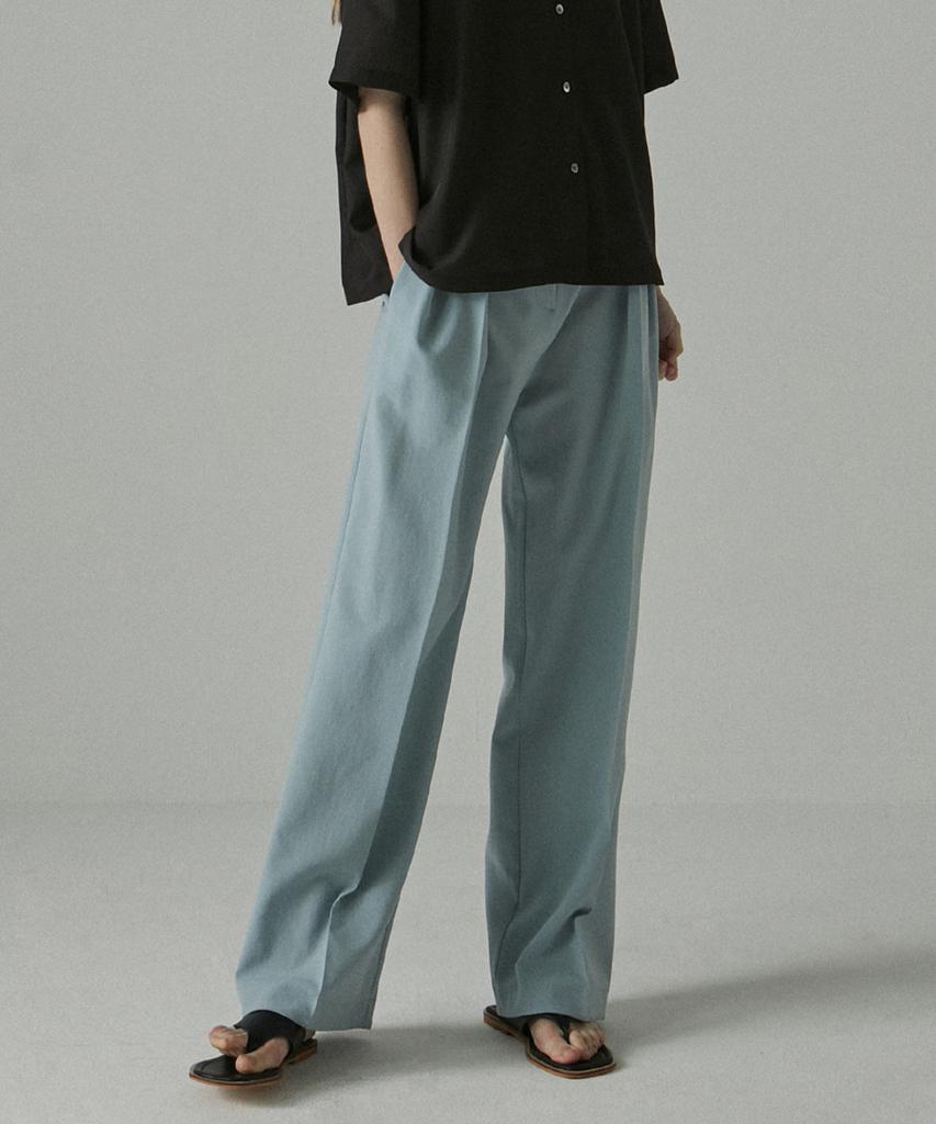 A.RIFF Double-Pleat Slacks_Mint