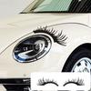 2Pcs Car Eyelashes Stickers Funny Car Headlight Sticker Waterproof Fake Eyelash Decals Tailgate Fridge Wall Window Vehicle Decoration Gifts for Men