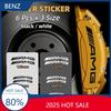 Blfzcj1 GLA W201 2025 Car For Mercedes Benz AMG 6pcs Car Styling Car Brake Caliper Stickers For AMG Mercedes Benz W204 W124 W201 W202 W2