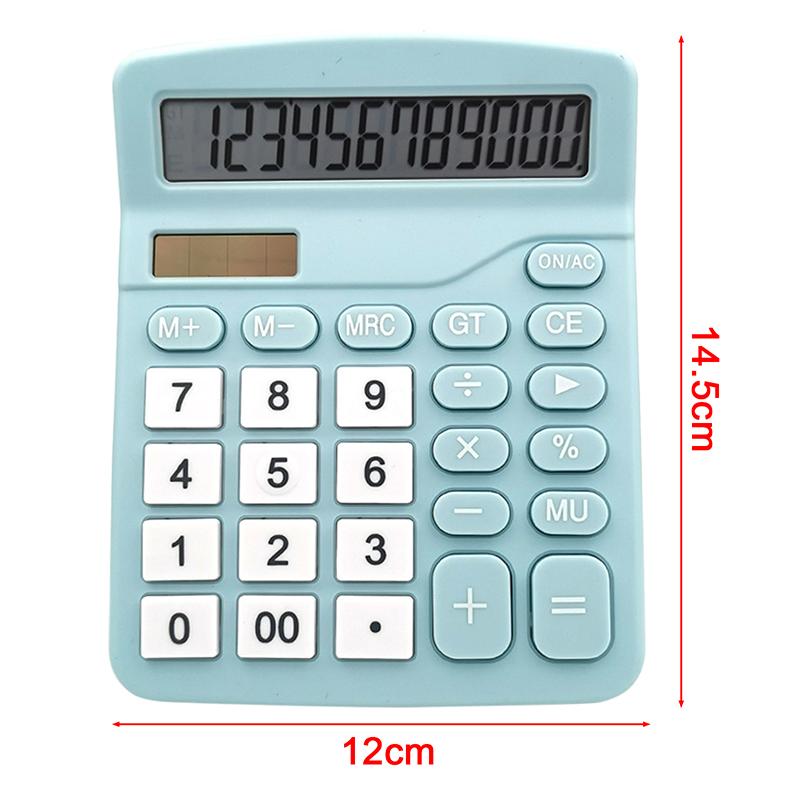 Calculadora electrónica de 12 dígitos Calculadoras de escritorio Hogar Oficina Escuela Solar