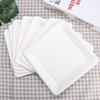 20pcs Square Disposable Paper Plates Cake Food Dishes Children Drawing DIY Crafts ToysM 20cm