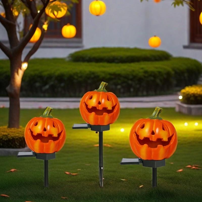 Halloween Pumpkin Solar Light Halloween Pumpkin Solar Light Waterproof LED Decor For Spooky Outdoor Atmosphere Decoration