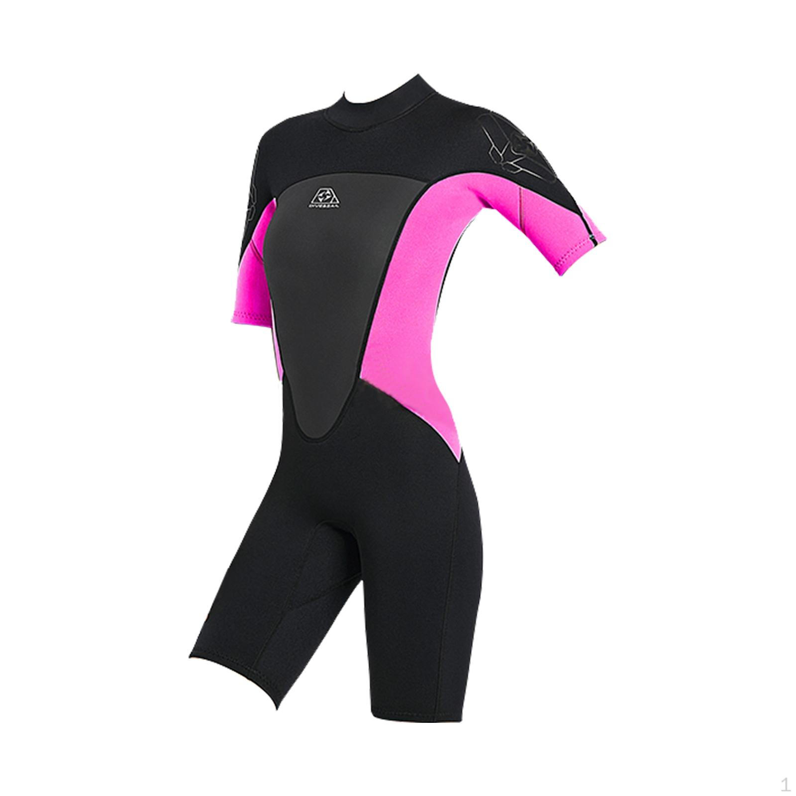 

Adults Wetsuit Scuba Diving Suit Keep Warm for Water Sports Kayaking Canoeing Dive Skin Women Pink XS