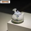 140ml Hand-painted Wild Chrysanthemum Side Handle Teapot Antique Tea Infuser Pot Tea Soaking Kettle With Strainer For Tea Craft