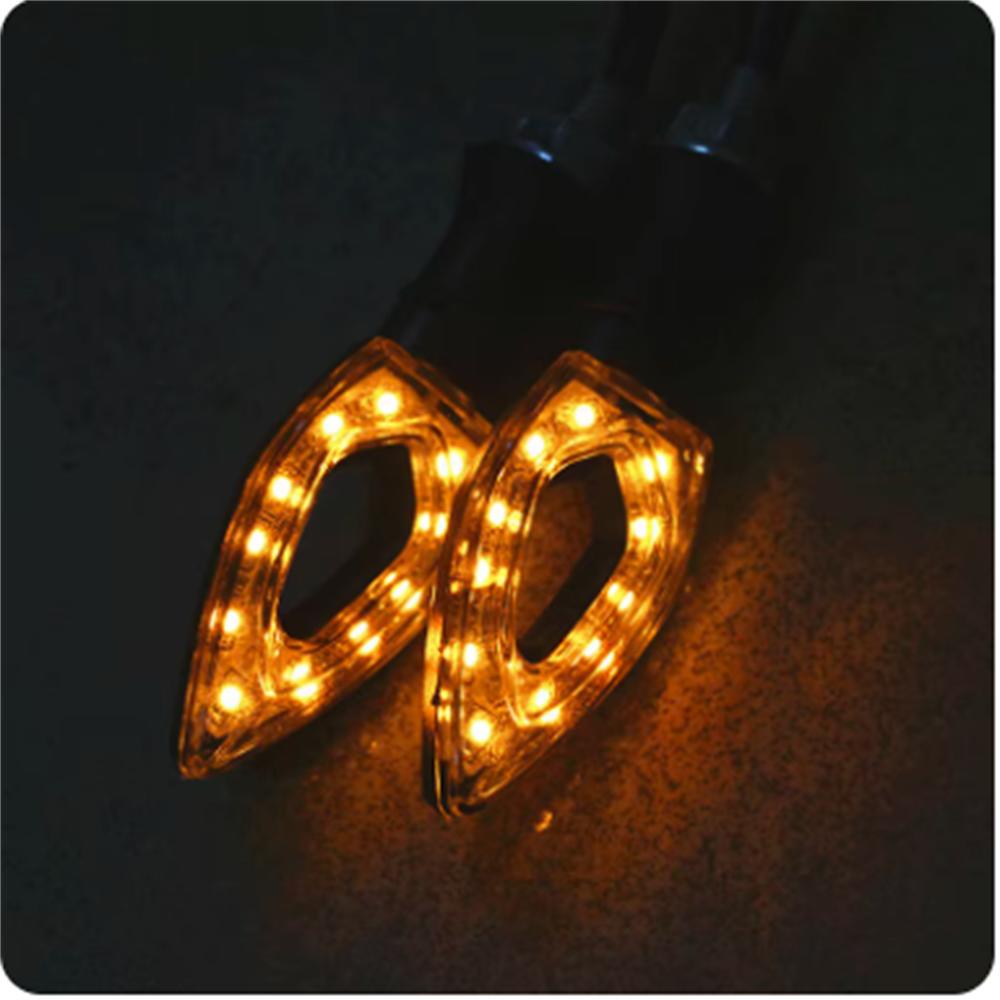 2 Pcs Universal 10mm Motorcycle Turn Signal,Waterproof LED Rear Indicator Light,fit for Honda Shadow Suzuki Harley Kawasaki Ducati Cruiser Dirt Bike