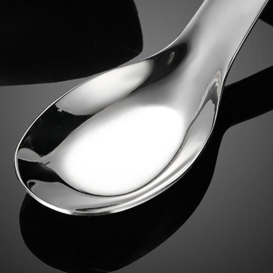 Household Dinnerware Chinese Style Long Handle Portable Food Grade Stainless Steel Student Spoon Fork Home