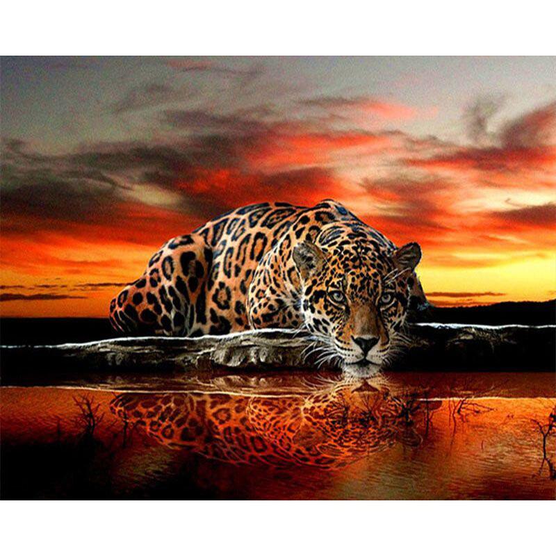 5D DIY Diamond Painting Kit Animal Pattern Cross Stitch Landscape Mosaic Diamond Embroidery Home Decoration Birthday