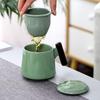 TLAKEHO Ru Kiln Ceramic Tea Infuser Mug